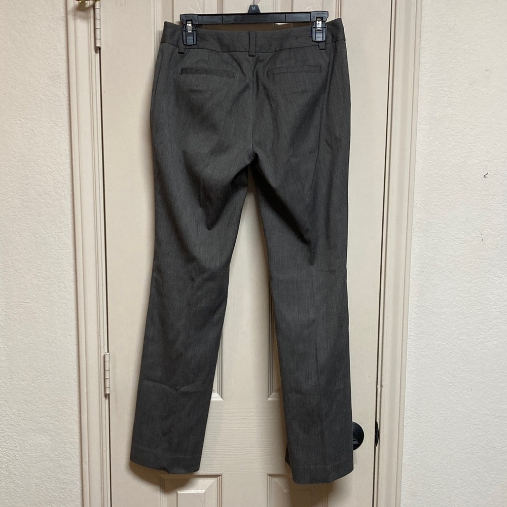Banana Republic Light Gray Bootcut Gentle Flare Low Rise Dress Pants Sz 4p - Picture 2 of 9
